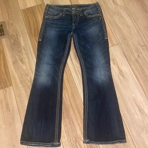 Silver Suki Low Rise Boot Cut Jeans 29/31